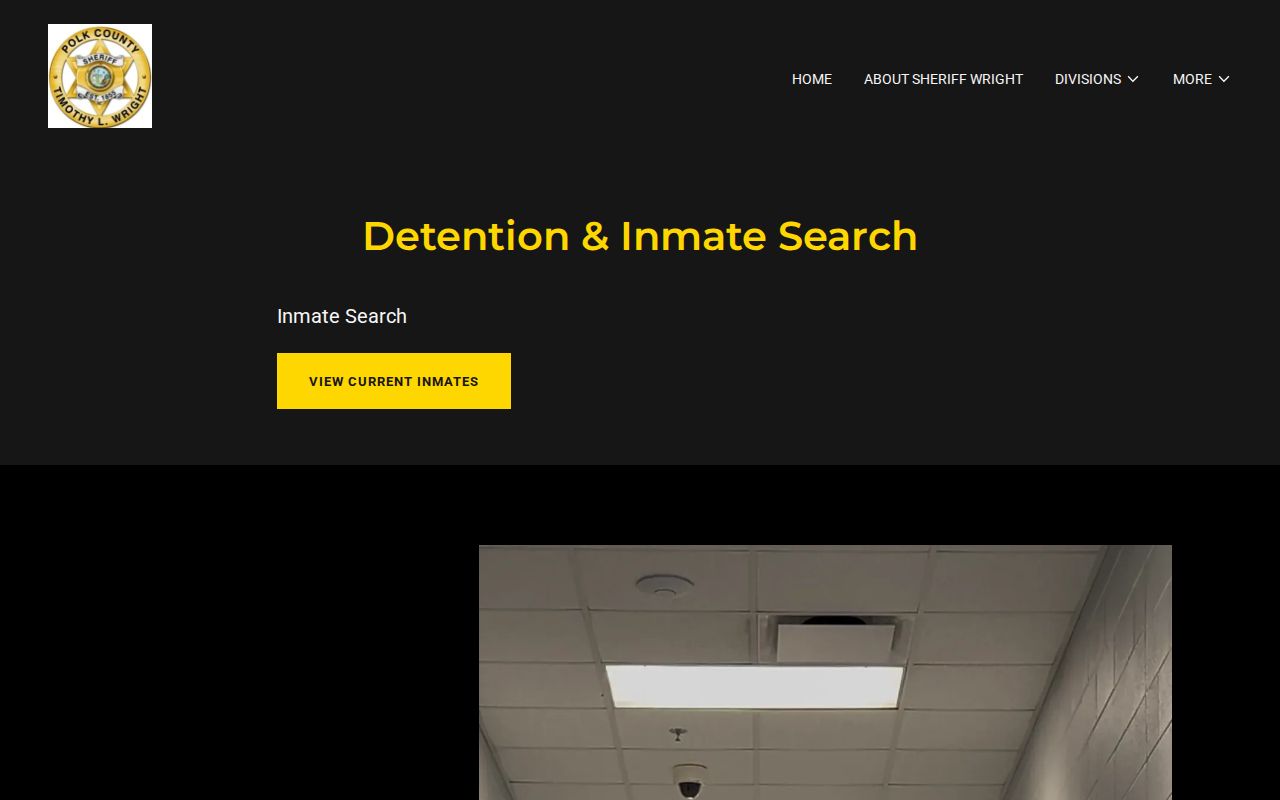 Polk County arrest lookup detention and inmate access